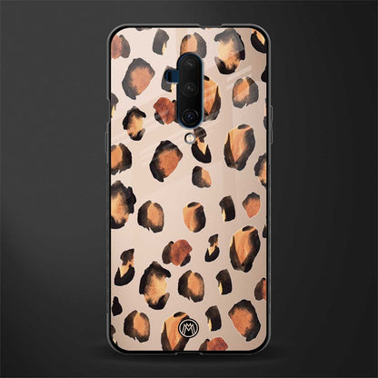 cheetah fur gold edition glass case for oneplus 7t pro image