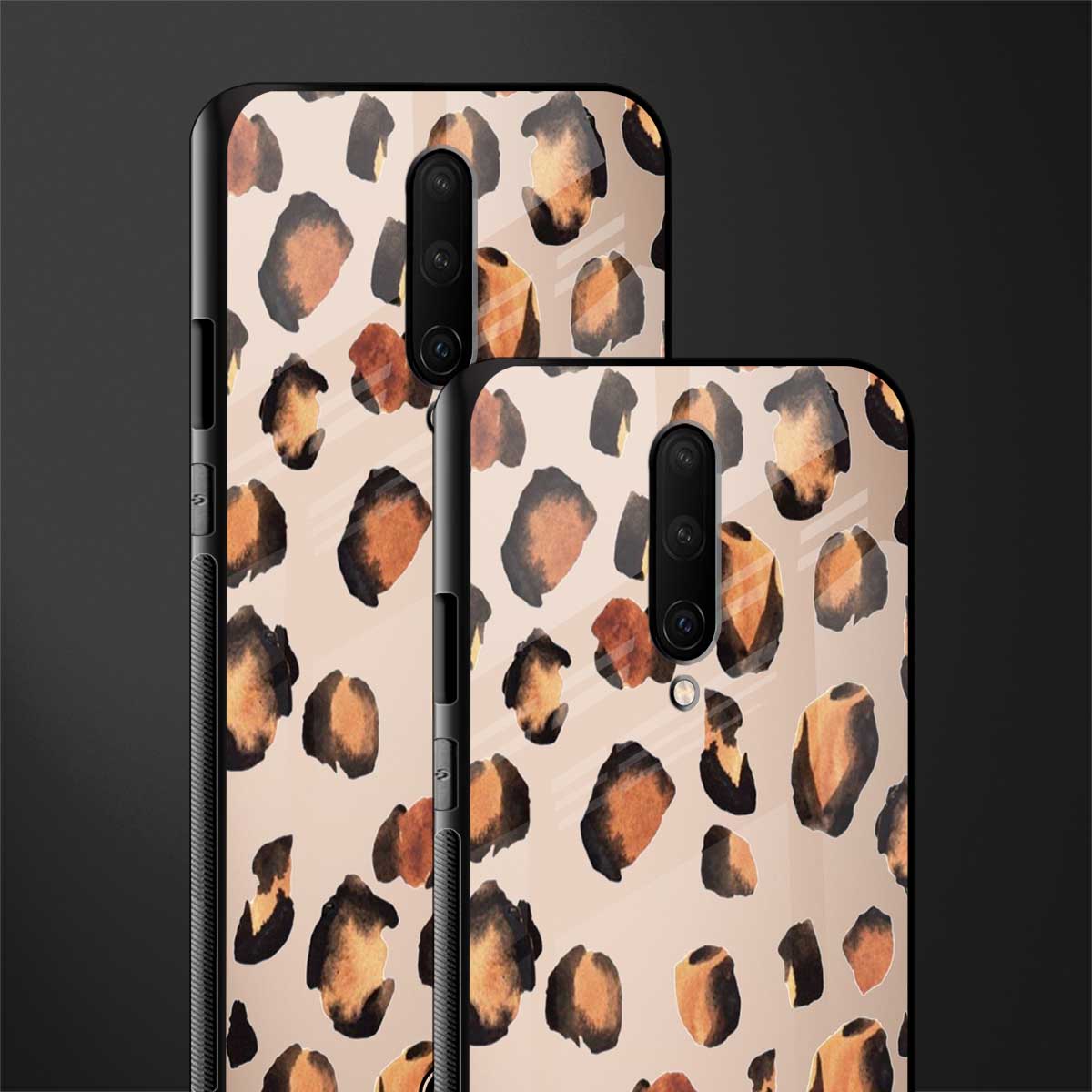 cheetah fur gold edition glass case for oneplus 7 pro image-2