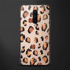 cheetah fur gold edition glass case for oneplus 7 pro image
