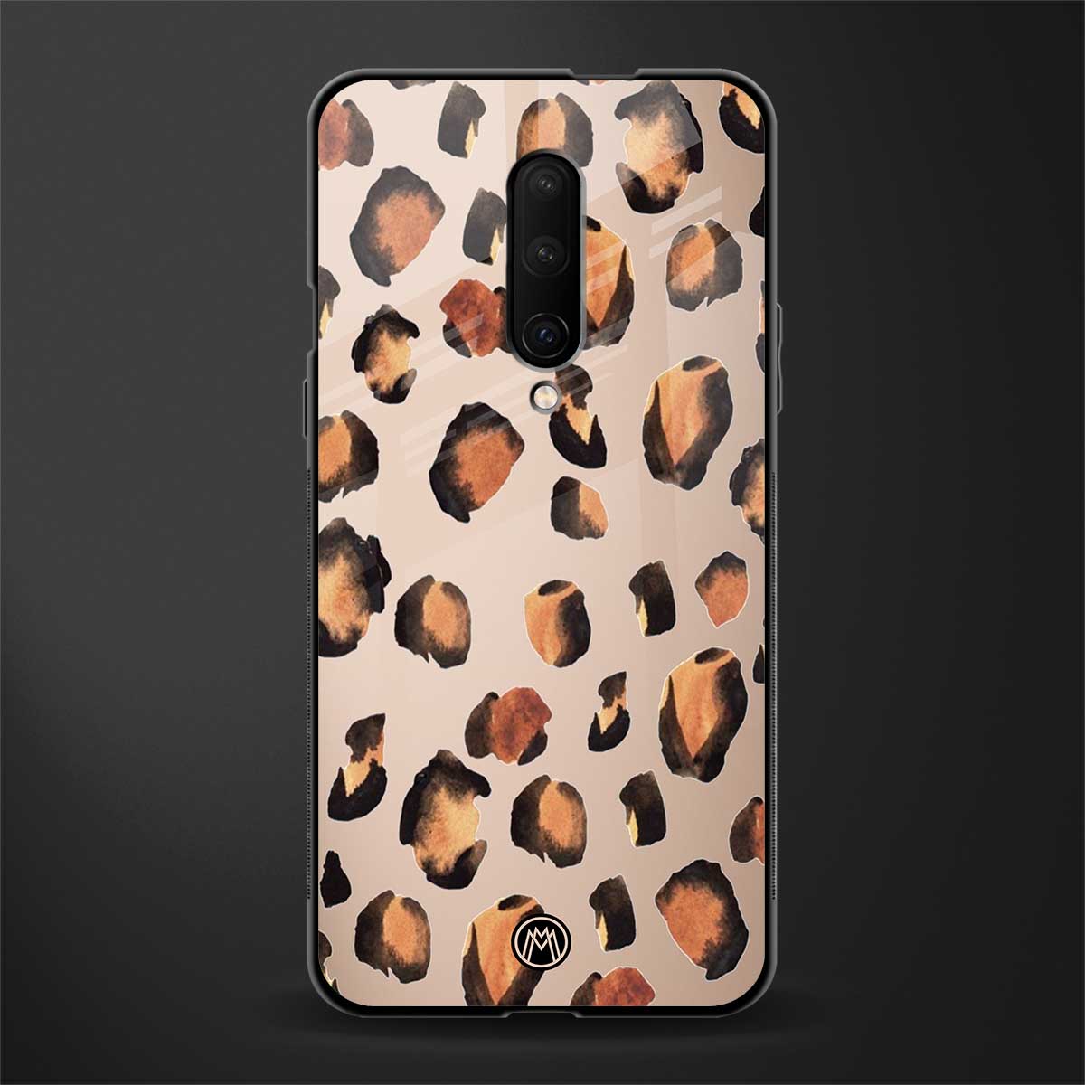 cheetah fur gold edition glass case for oneplus 7 pro image