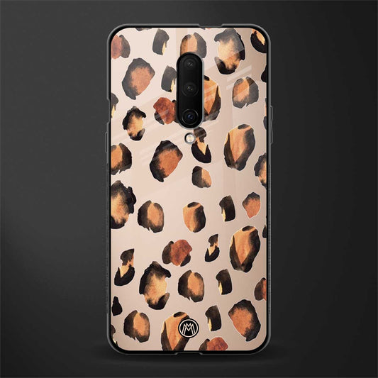 cheetah fur gold edition glass case for oneplus 7 pro image