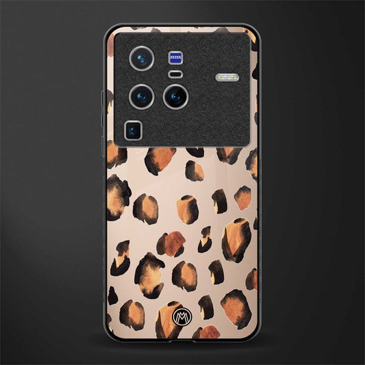 cheetah fur gold edition glass case for vivo x80 pro 5g image