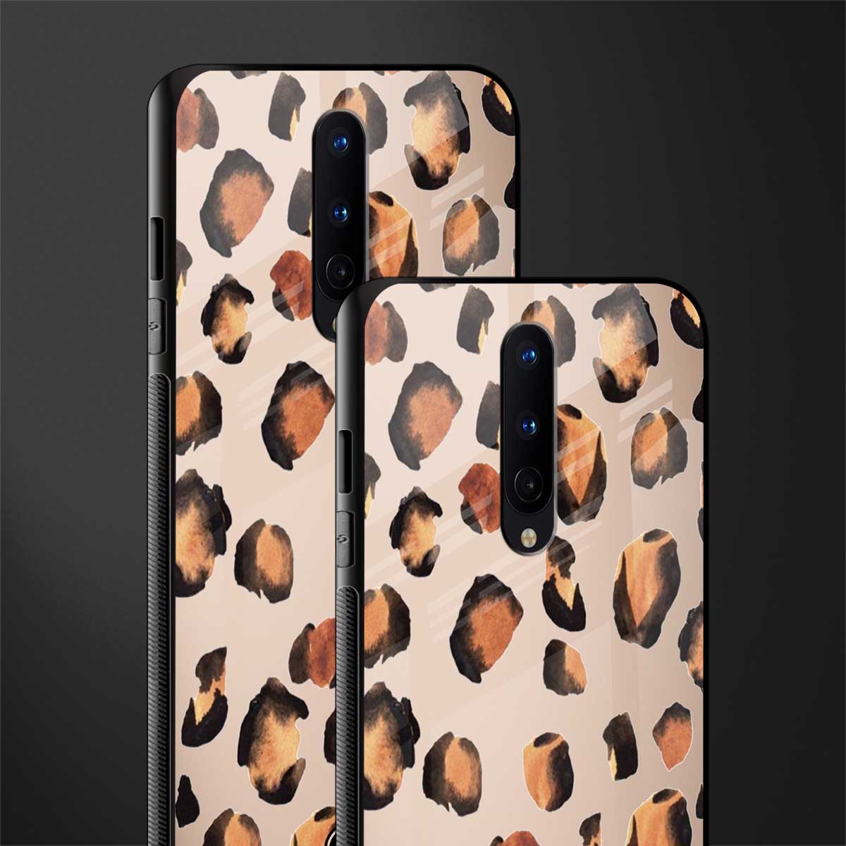 cheetah fur gold edition glass case for oneplus 8 image-2