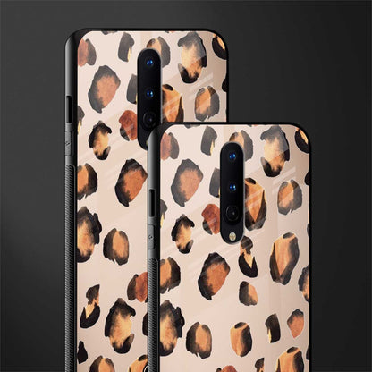 cheetah fur gold edition glass case for oneplus 8 image-2