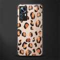 cheetah fur gold edition back phone cover | glass case for xiaomi 12 pro