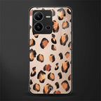 cheetah fur gold edition back phone cover | glass case for vivo v25-5g