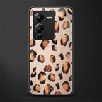 cheetah fur gold edition back phone cover | glass case for vivo v25 pro 5g
