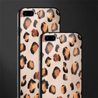 cheetah fur gold edition glass case for iphone 7 plus image-2