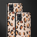 cheetah fur gold edition back phone cover | glass case for vivo v21e 4g