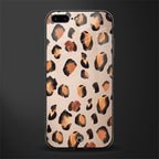 cheetah fur gold edition glass case for iphone 8 plus image