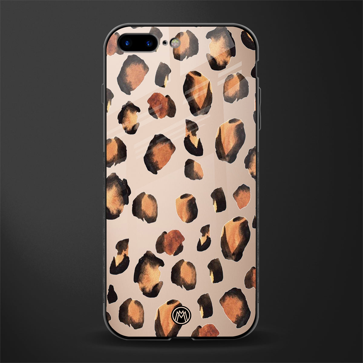 cheetah fur gold edition glass case for iphone 8 plus image