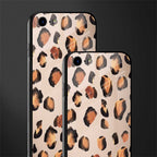 cheetah fur gold edition glass case for iphone se 2020 image-2
