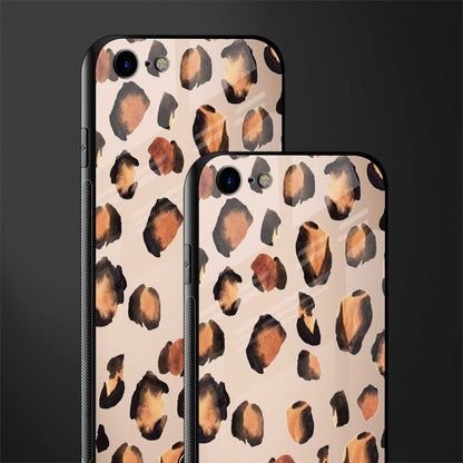 cheetah fur gold edition glass case for iphone se 2020 image-2
