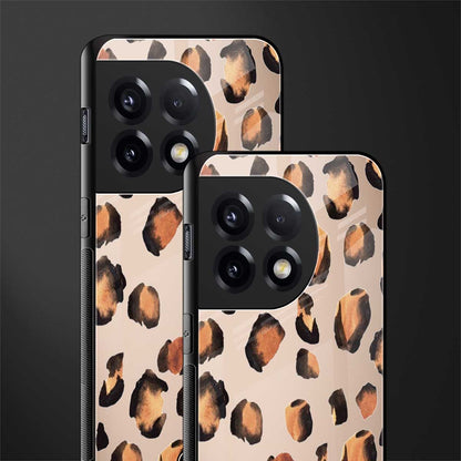 cheetah fur gold edition back phone cover | glass case for oneplus 11r