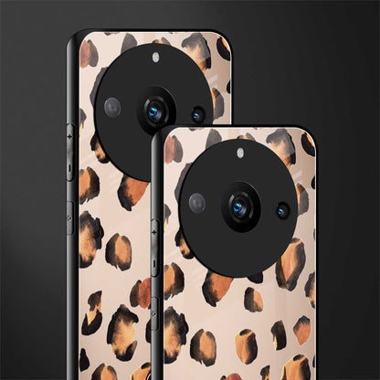 cheetah fur gold edition back phone cover | glass case for realme 11 pro 5g