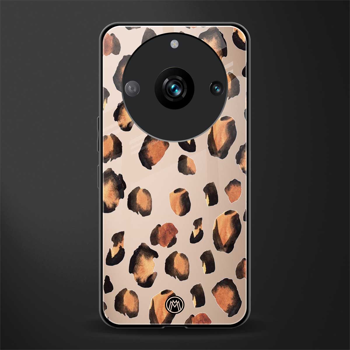 cheetah fur gold edition back phone cover | glass case for realme 11 pro 5g
