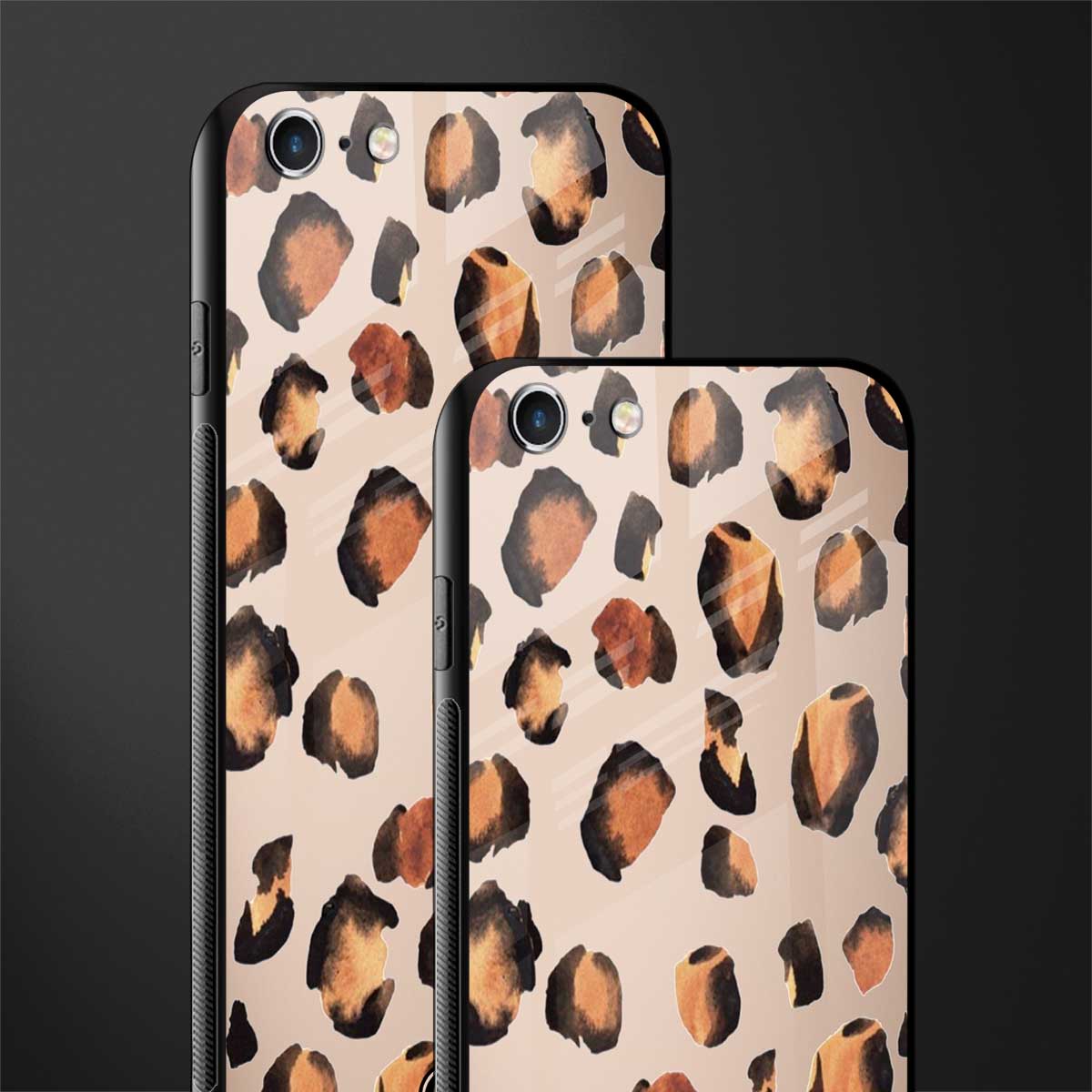 cheetah fur gold edition glass case for iphone 6s plus image-2
