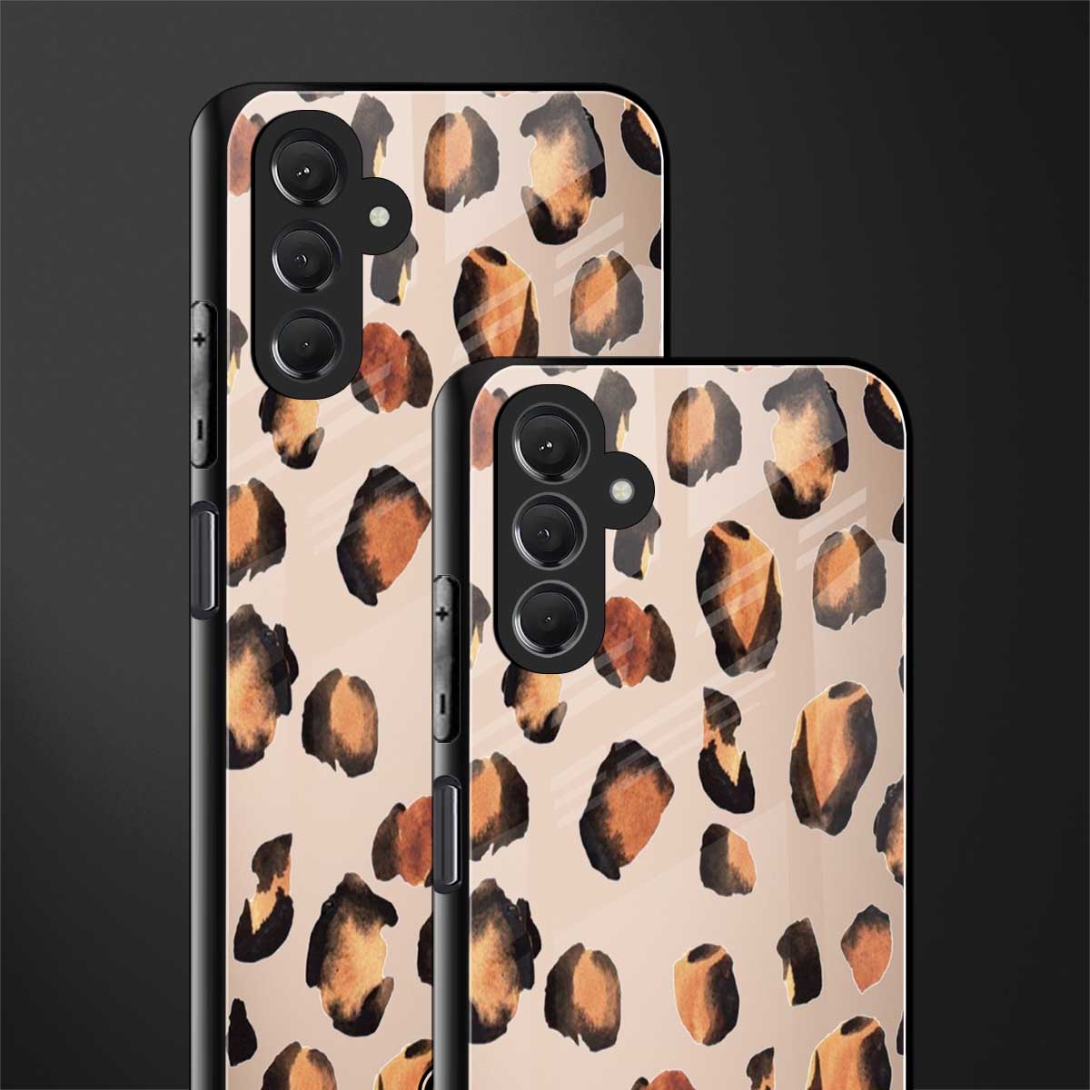 cheetah fur gold edition back phone cover | glass case for samsun galaxy a24 4g