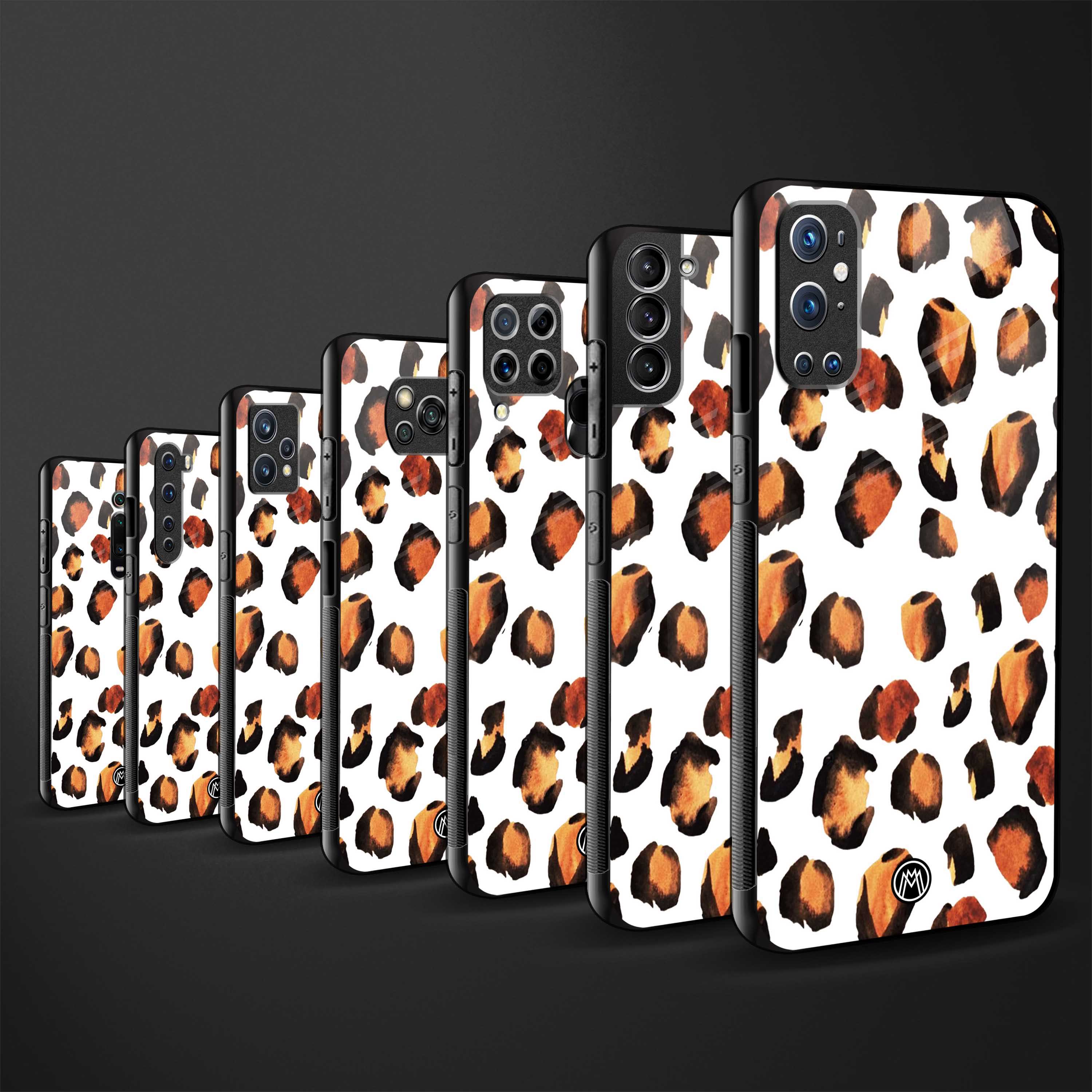 cheetah fur glass case for oppo a54 image-3
