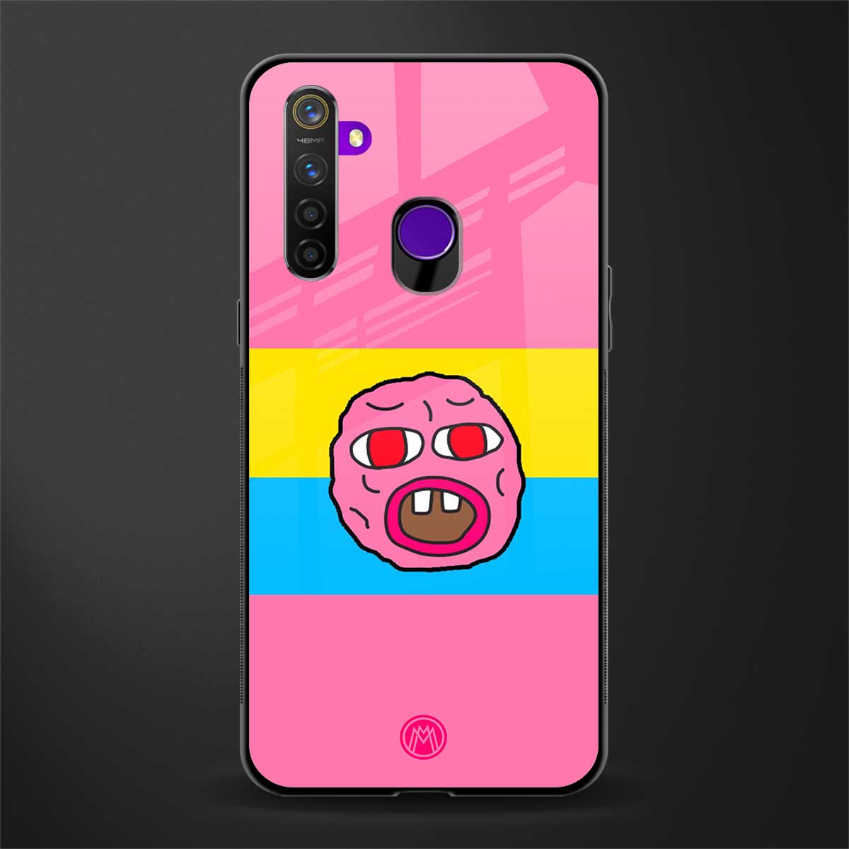 cherry bomb glass case for realme 5 image