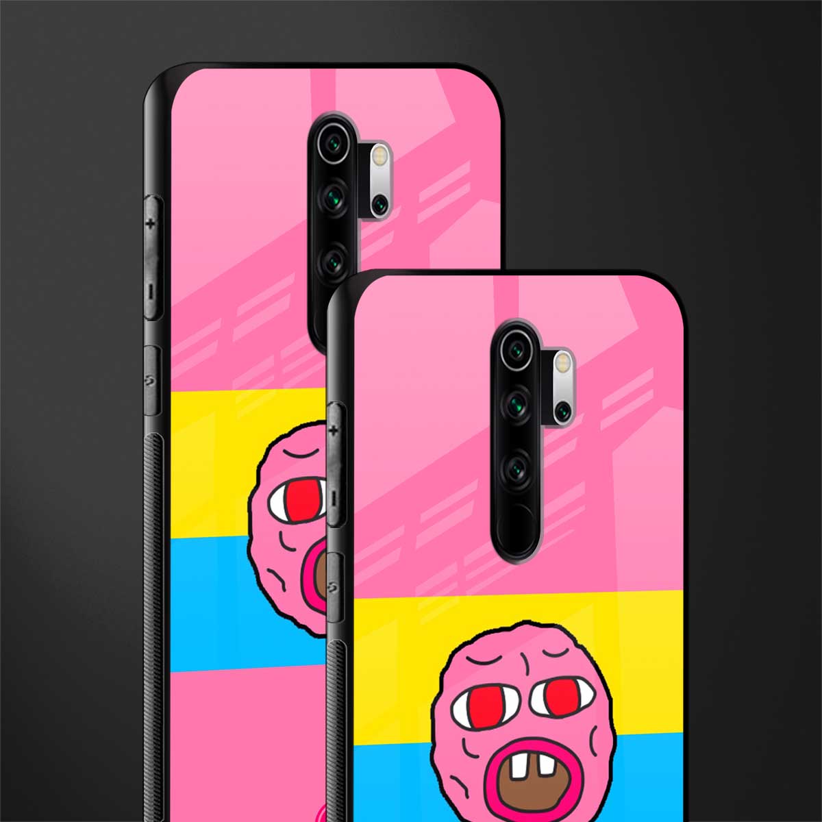 cherry bomb glass case for redmi note 8 pro image-2