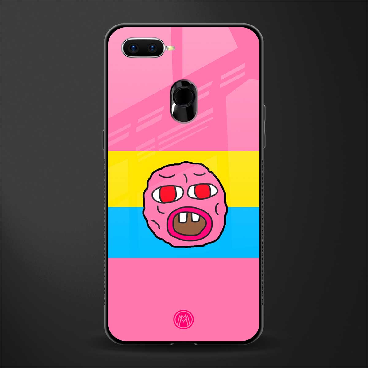 cherry bomb glass case for oppo a7 image