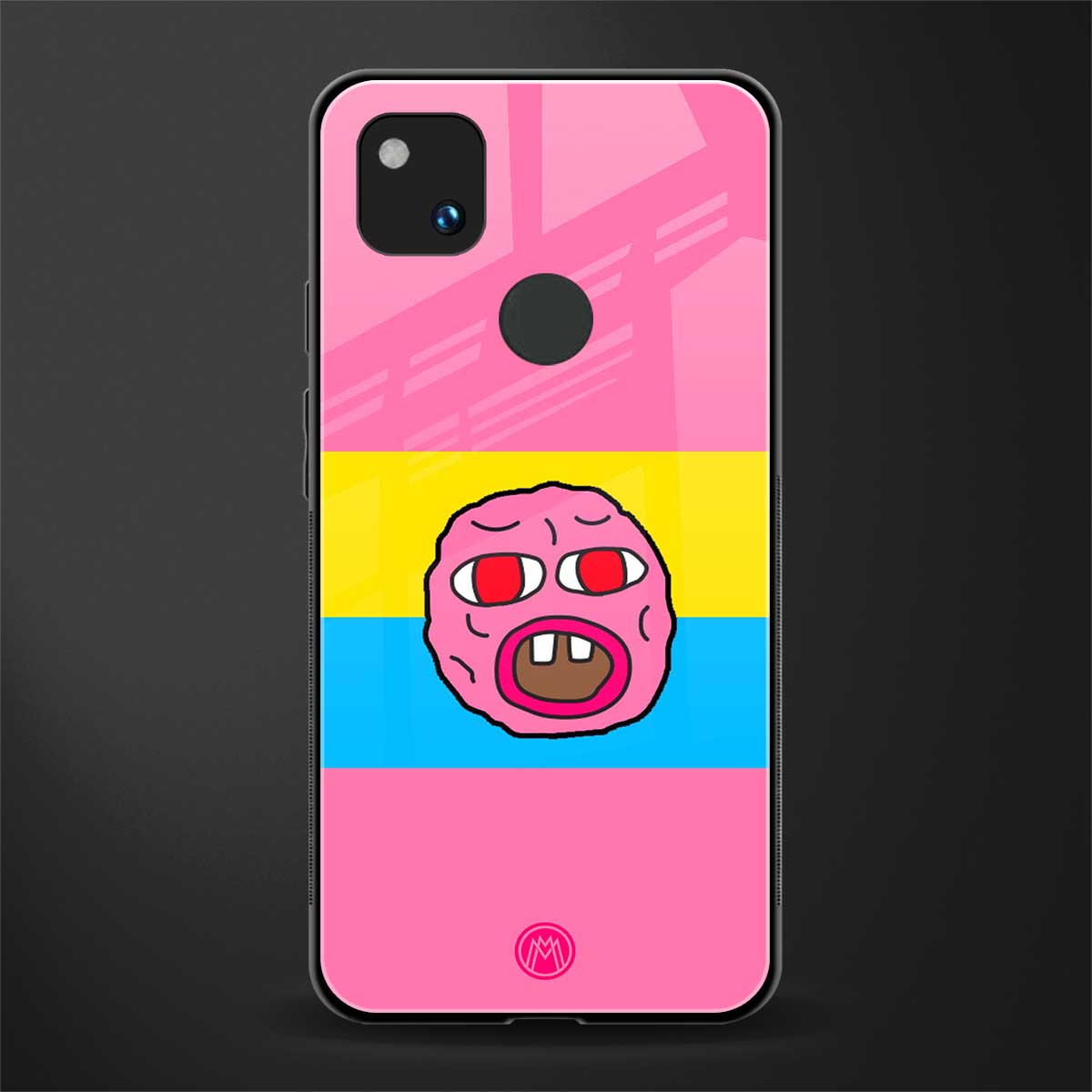 cherry bomb back phone cover | glass case for google pixel 4a 4g