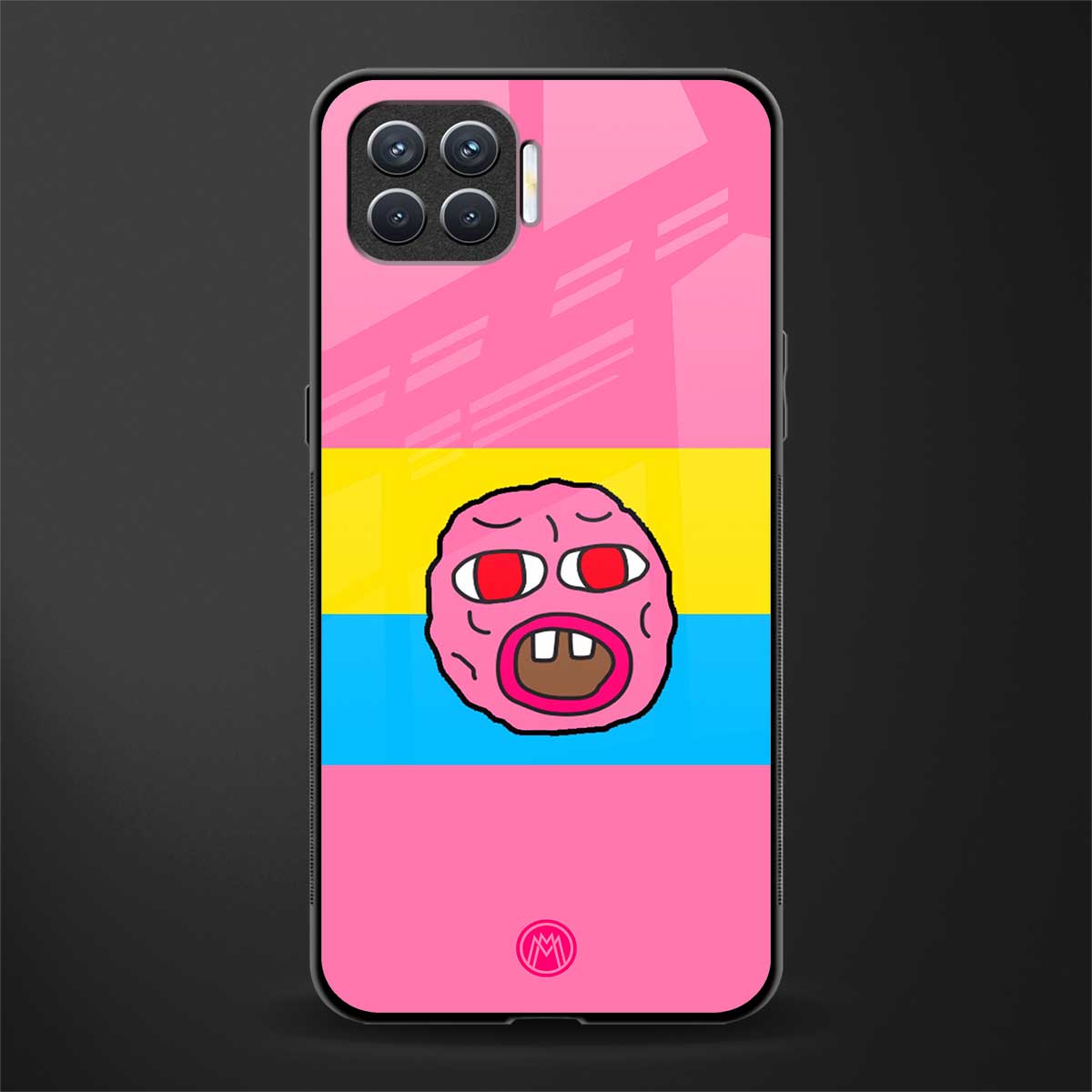 cherry bomb glass case for oppo f17 image
