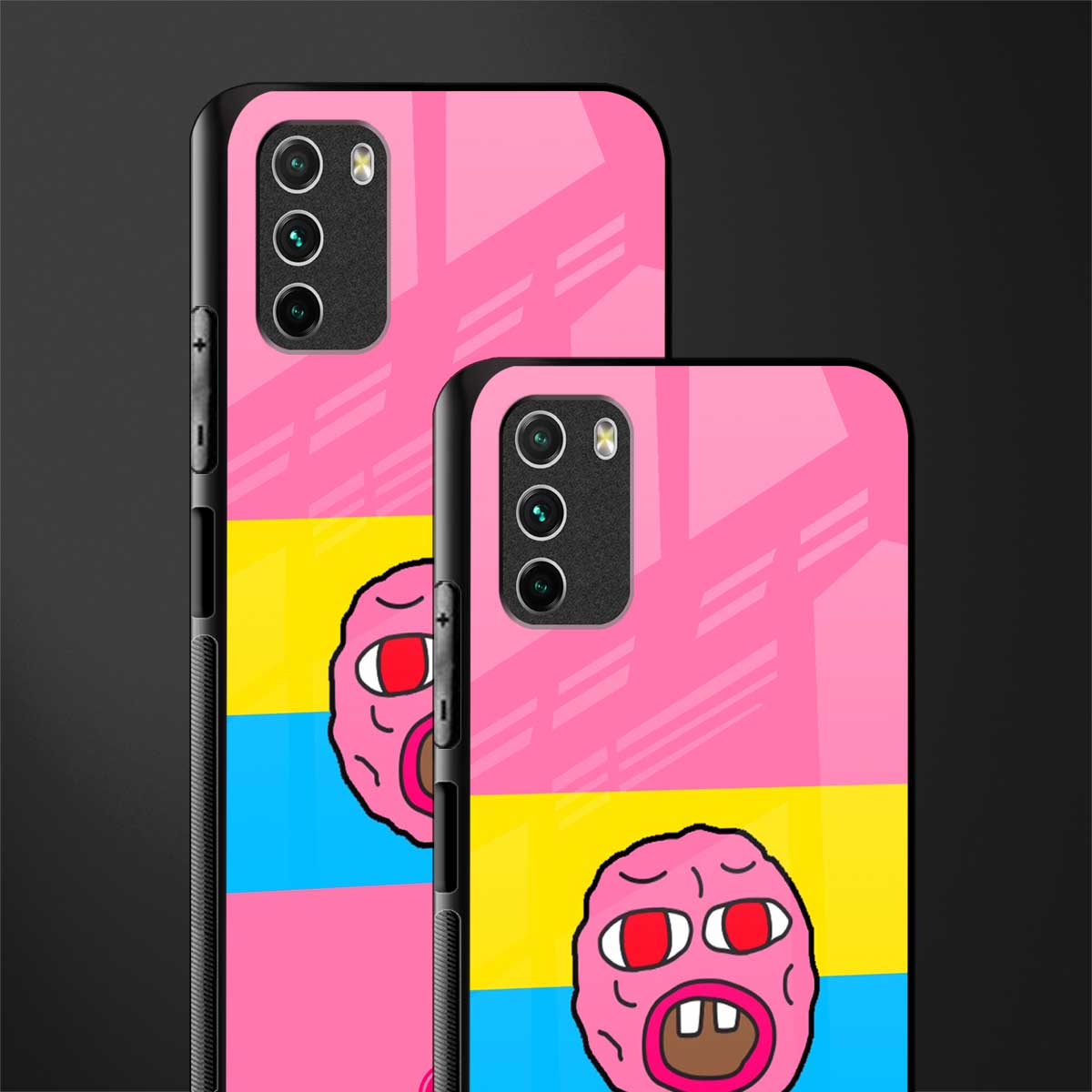 cherry bomb glass case for poco m3 image-2