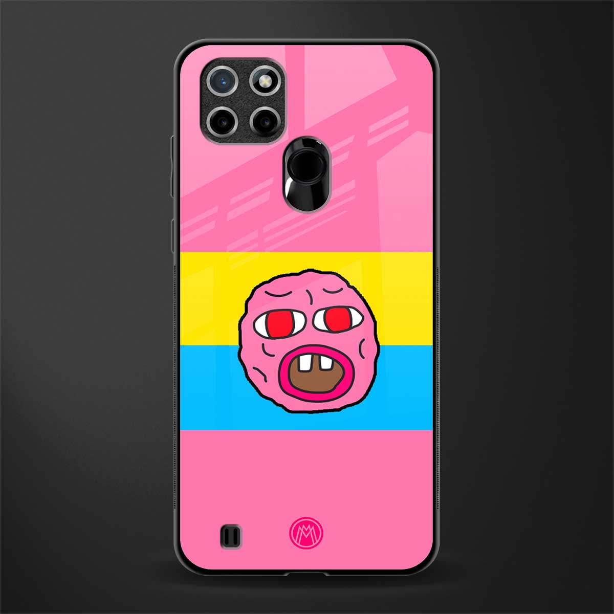 cherry bomb glass case for realme c21 image