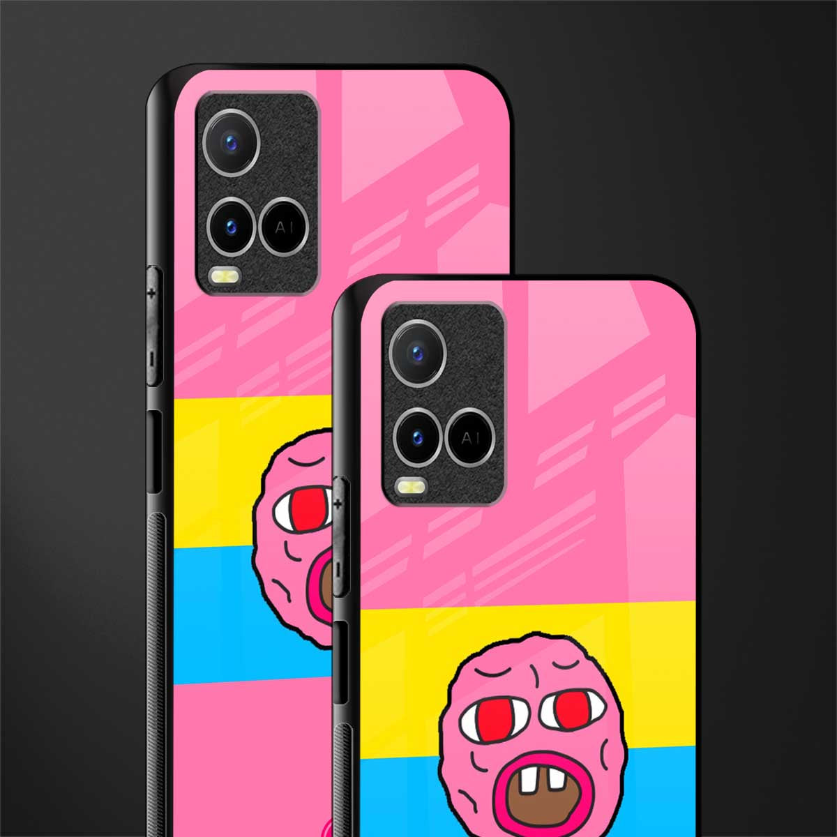 cherry bomb glass case for vivo y21s image-2