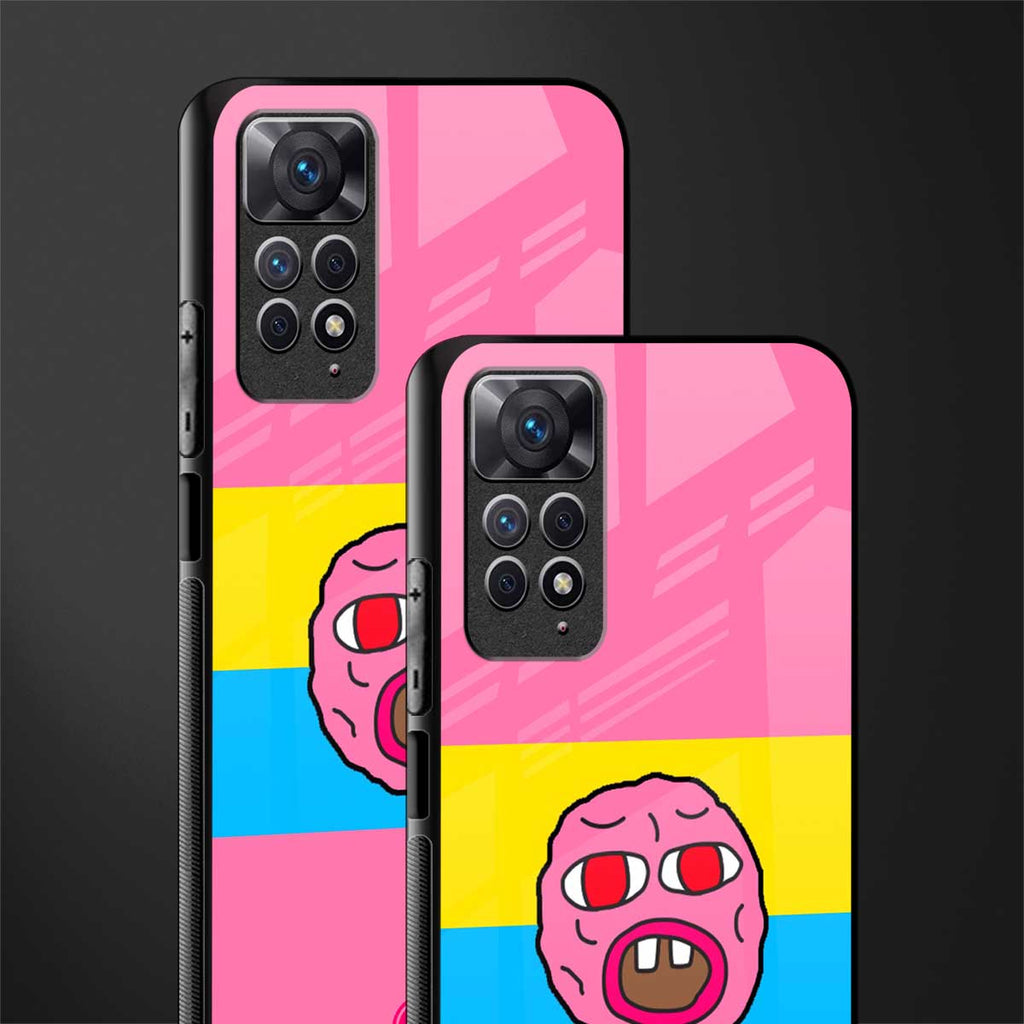 cherry bomb back phone cover | glass case for redmi note 11 pro plus 4g/5g