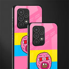 cherry bomb back phone cover | glass case for samsung galaxy a73 5g