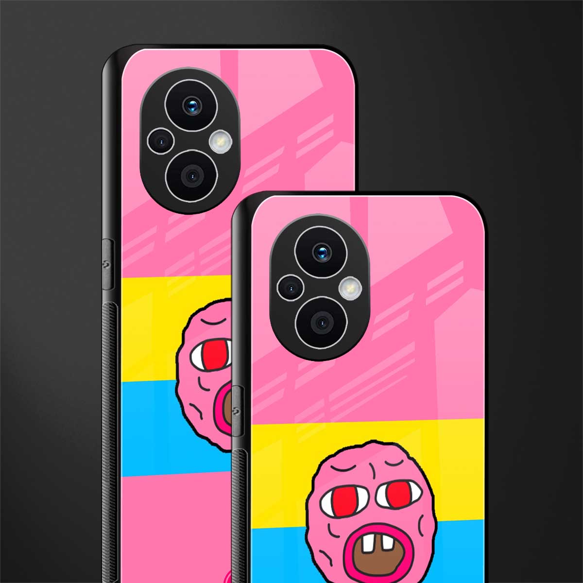 cherry bomb back phone cover | glass case for oppo f21 pro 5g