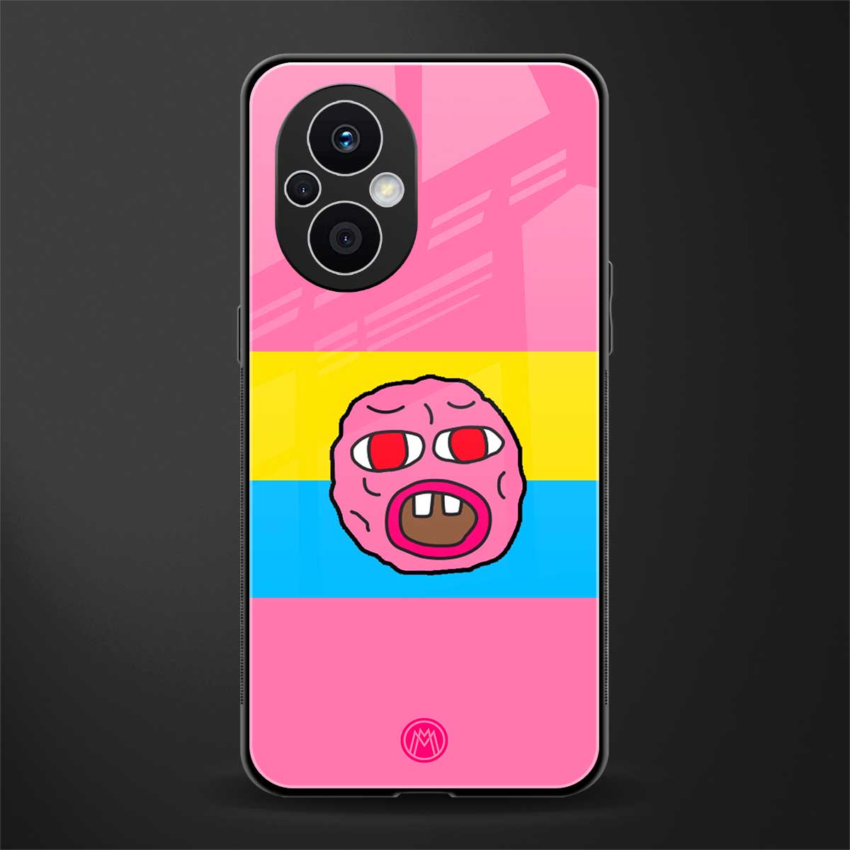 cherry bomb back phone cover | glass case for oppo f21 pro 5g