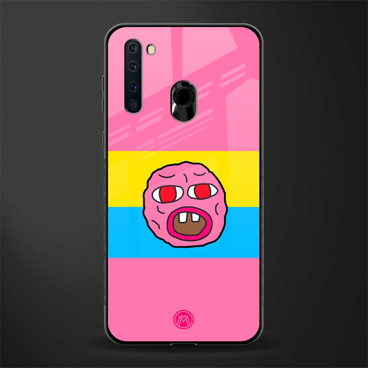 cherry bomb glass case for samsung a21 image