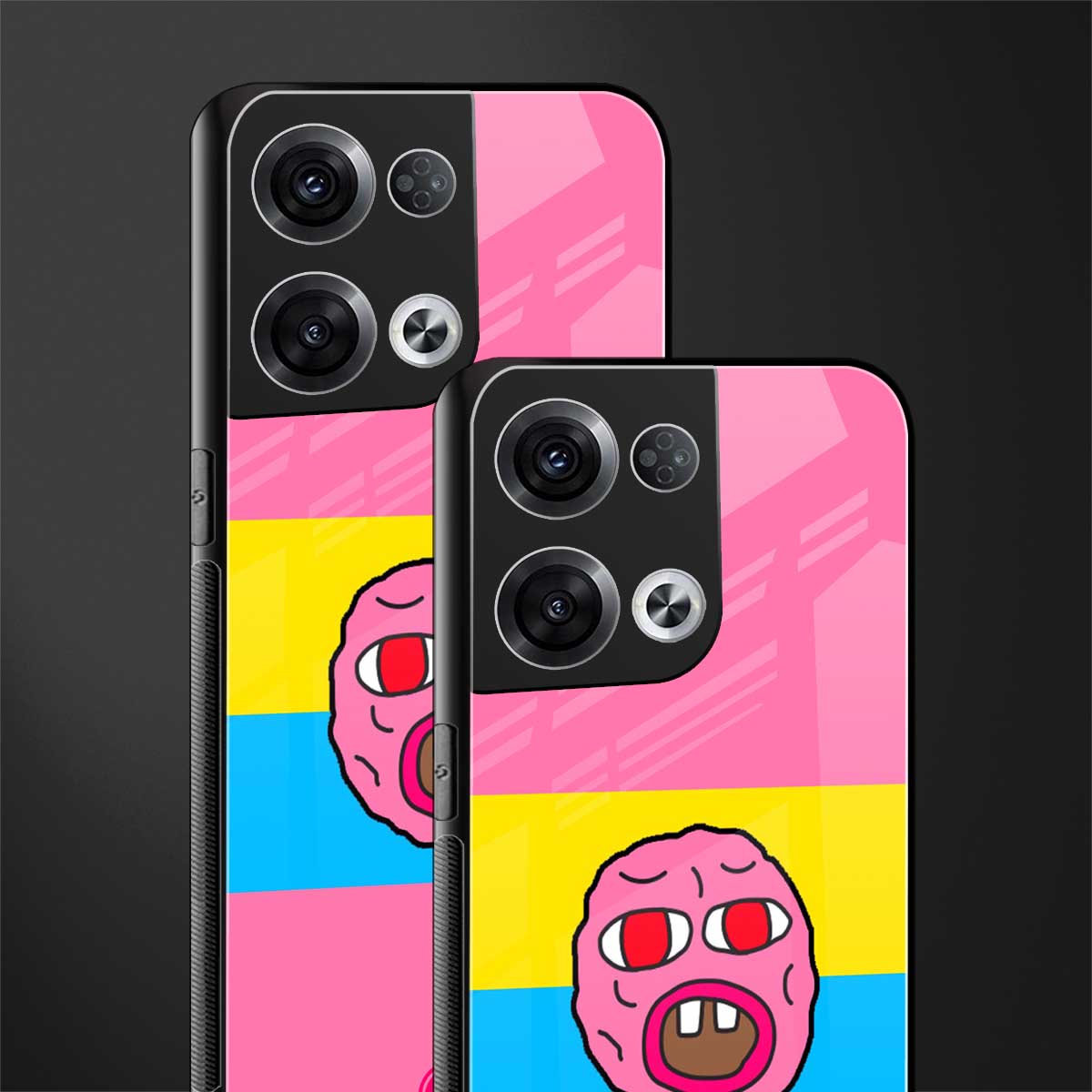 cherry bomb back phone cover | glass case for oppo reno 8