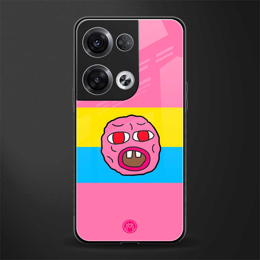 cherry bomb back phone cover | glass case for oppo reno 8