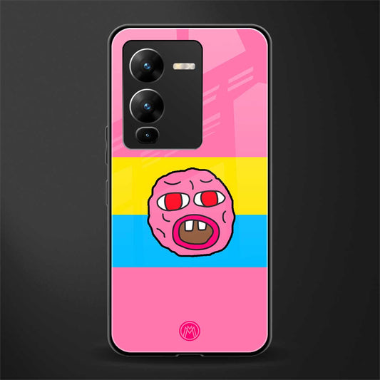 cherry bomb back phone cover | glass case for vivo v25 pro 5g