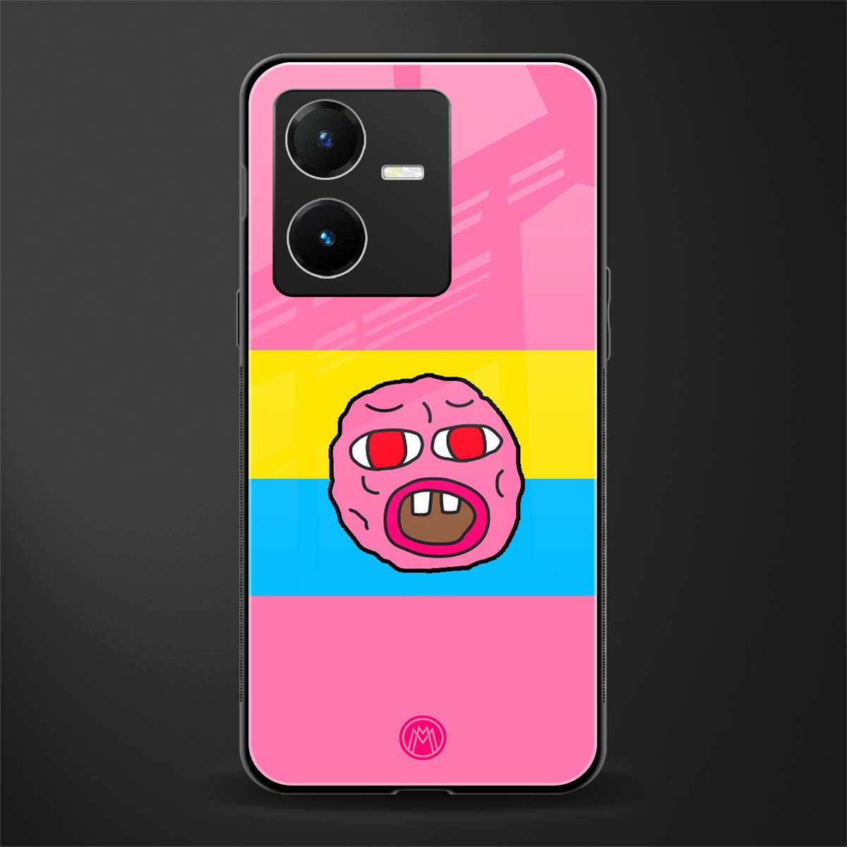 cherry bomb back phone cover | glass case for vivo y22