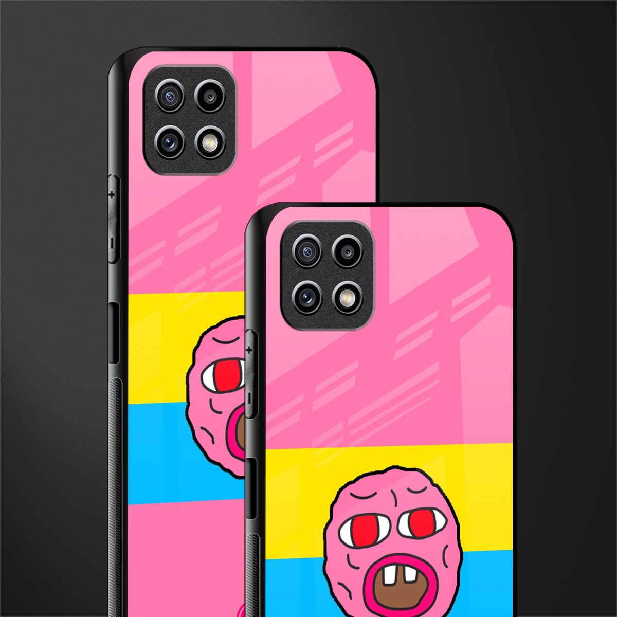 cherry bomb back phone cover | glass case for samsung galaxy f42