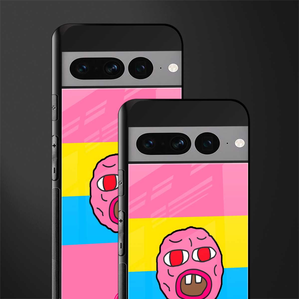 cherry bomb back phone cover | glass case for google pixel 7 pro