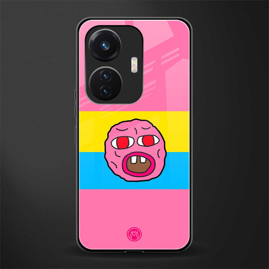 cherry bomb back phone cover | glass case for vivo t1 44w 4g
