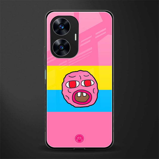 cherry bomb back phone cover | glass case for realme c55