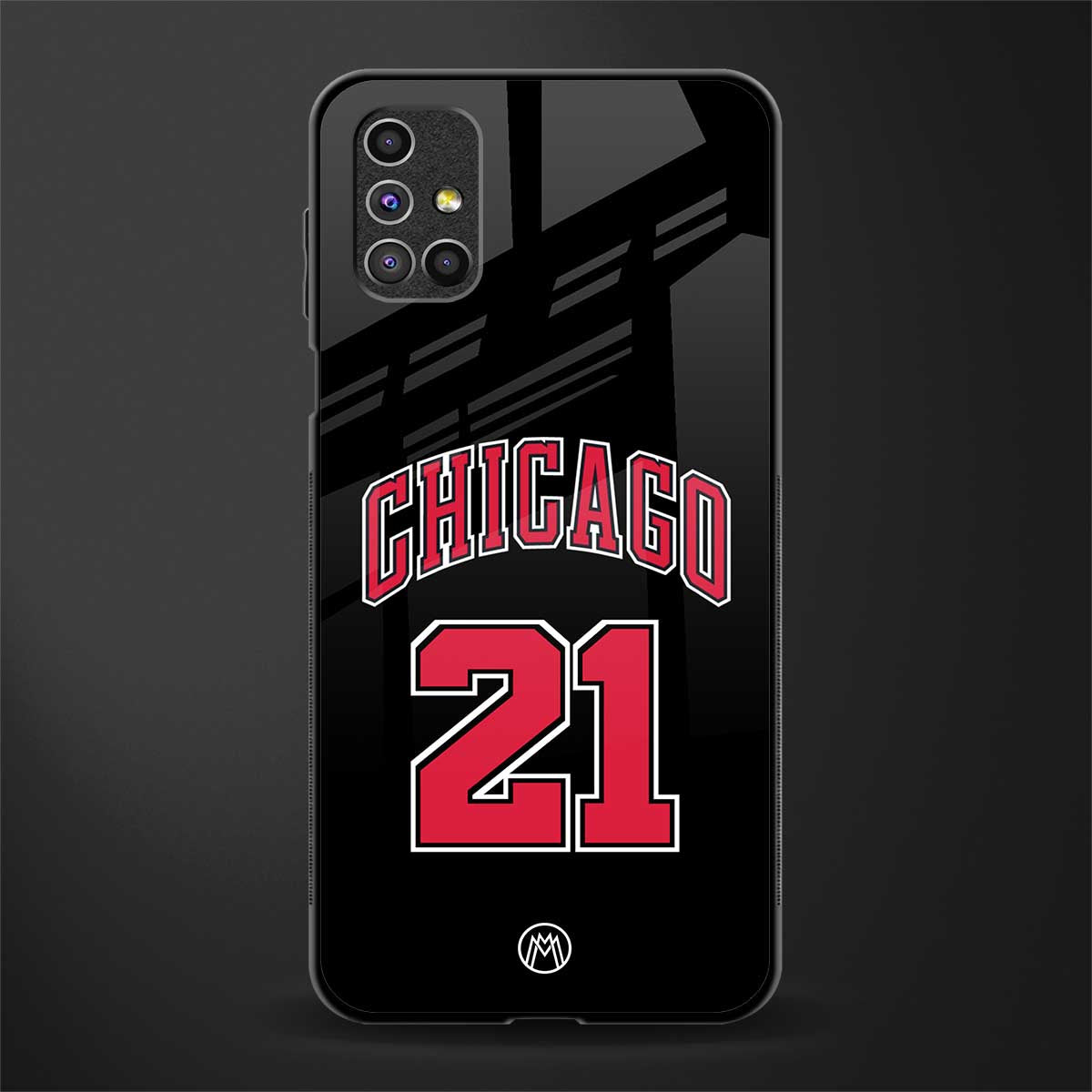 chicago 21 glass case for samsung galaxy m31s image