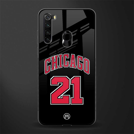 chicago 21 glass case for redmi note 8 image