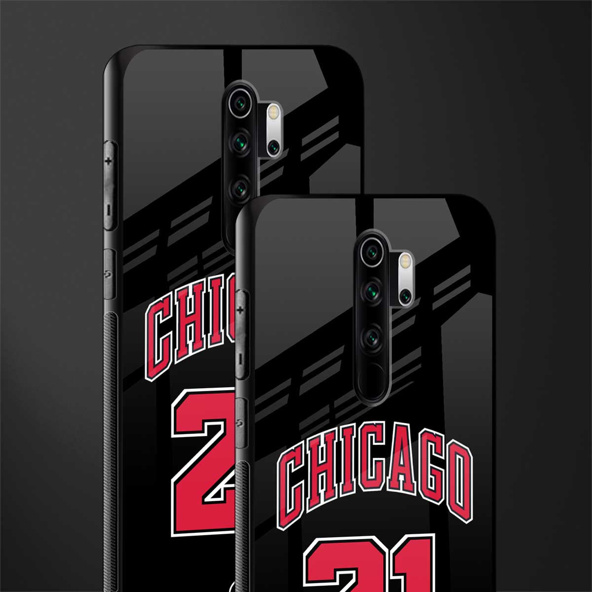 chicago 21 glass case for redmi note 8 pro image-2