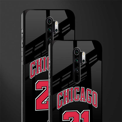 chicago 21 glass case for redmi note 8 pro image-2