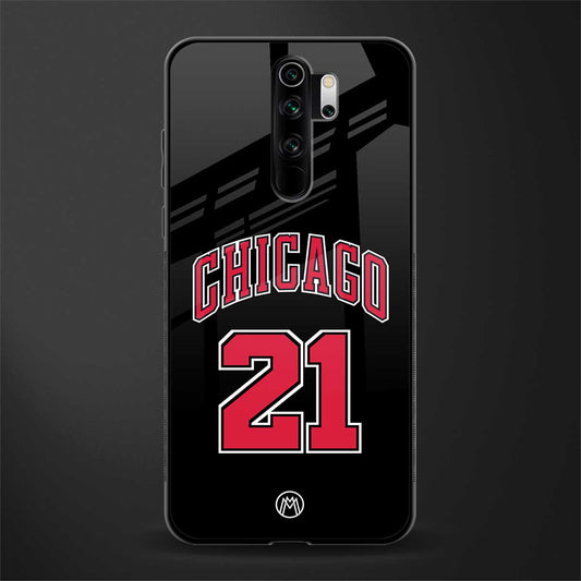 chicago 21 glass case for redmi note 8 pro image