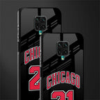 chicago 21 glass case for redmi note 9 pro image-2
